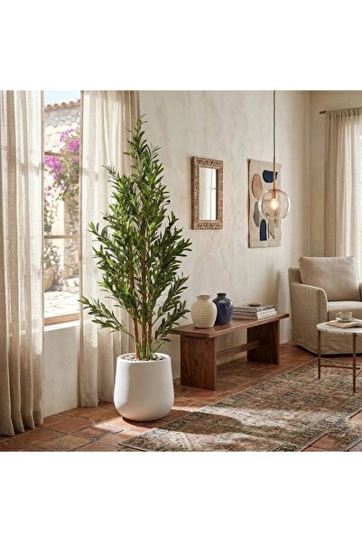 Al Hadaya Mall Artificial Olive Tree in Plastic with Elegant and Modern Desig...