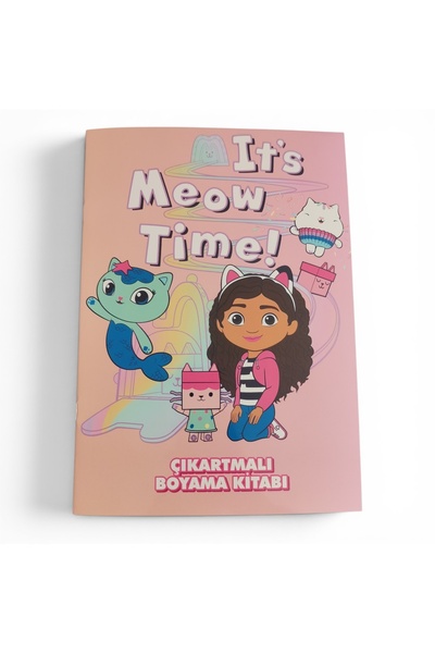 KESKİN COLOR lisanslı çıkartmalı boyama kitabı gabby's dollhouse