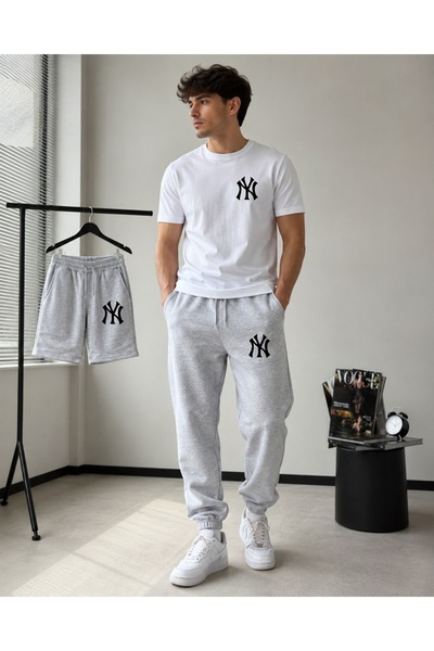 orwen life est. 2022 Unisex Oversiz 3-Piece Casual Sports Set Oversized T-Shi...