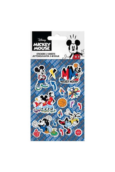 Disney Σετ αυτοκόλλητων 5 Φύλλα Μίκυ 12x8εκ. 000563110