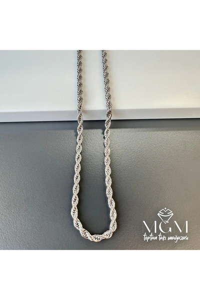 Inure Jewelry Steel Twisted Rope Chain 4 mm - Kl0069