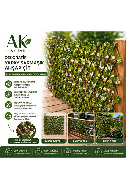 Ak Avm Dekoratif Bahçe Çiti Bordür Kırılmaz Plastik Peyzaj Çiçek Koruma Paneli