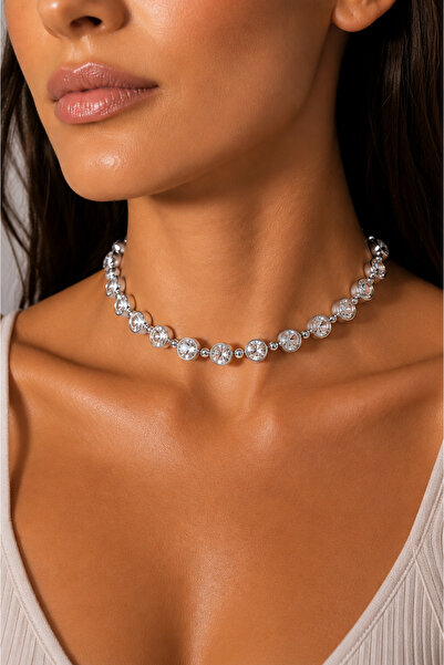 Bo Takı ve Aksesuar Choker Necklace with Stone