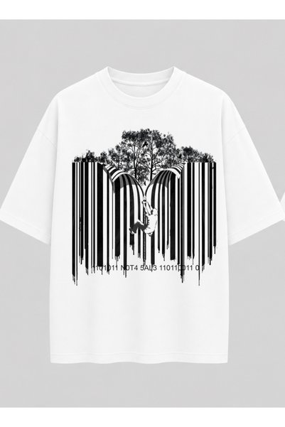 OPPPSSS Minimal Owls Relaxed Fit White Unisex T-Shirt |   Cute Bird Design