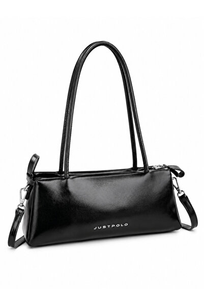 Just Polo Women's New Season Bow Detailed Large Size Soft Leather Stylish Han...