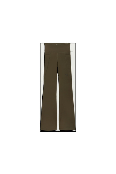 Puma W TAD ESSNTL HW BOOTCUT PANT Yeşil Kadın Eşofman Altı