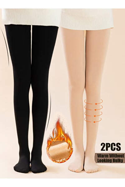 GGEROU 2Pack Thickened Lined Tights Women's Winter Thermal Tights Women's Win...