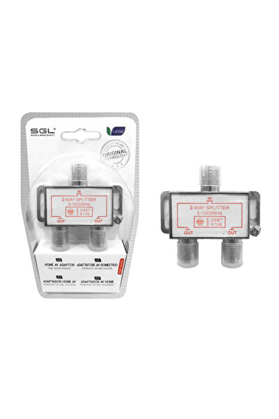 sgl Διακλαδωτής σύνδεσης κεραίας TV - 2Way Splitter - 1801 - 098494