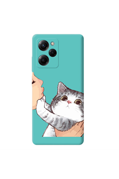 Other Xiaomi Poco X5 Pro No Kiss Turquoise Colored Silicone TPU Θήκη