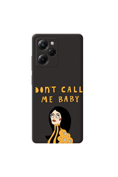 Other Xiaomi Poco X5 Pro Call me baby Black Colored Silicone TPU Θήκη