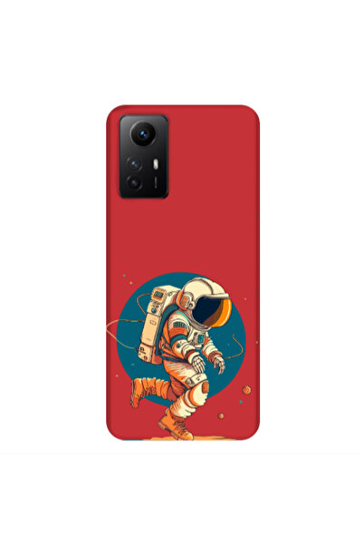 Other Xiaomi Redmi Note 12s Run Space Red Colored Silicone TPU Θήκη