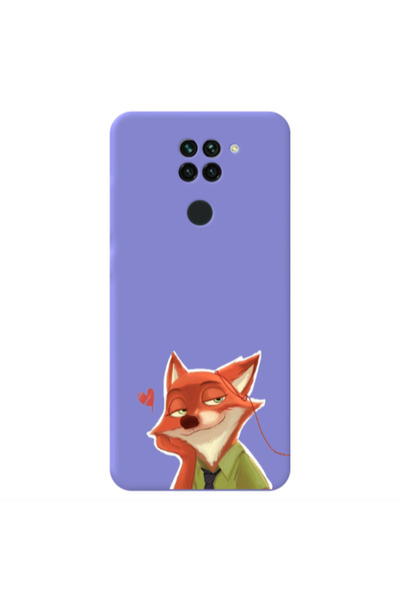 Other Xiaomi Redmi Note 9 Valentines 15 Purple Colored Silicone TPU Θήκη