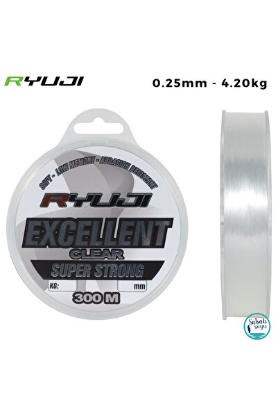RYUJI Excellent Mono Misina 0.25mm 4.20kg 300mt Şeffaf