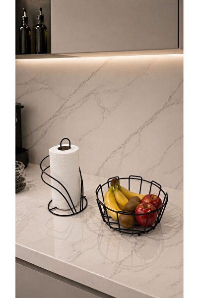 Edora Home مجموعة من 2 حامل مناديل على شكل بجعة سوداء، سلة فواكه بيضاوية الشك...