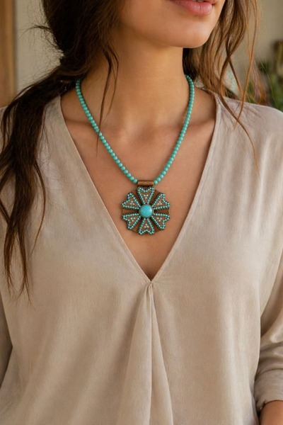 yb yağmur butik Authentic Design Necklace