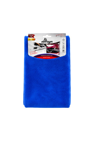 Ebrayn Premium Kadife Mikrofiber Bez 40x60 cm - Ultra Yumuşak Çizmez Kurulama...