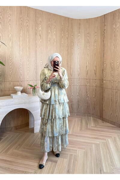 SOİ Ella Chiffon Dress Çağla