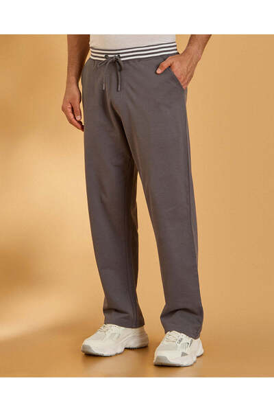 REDTAG Men Grey Lounge Pants