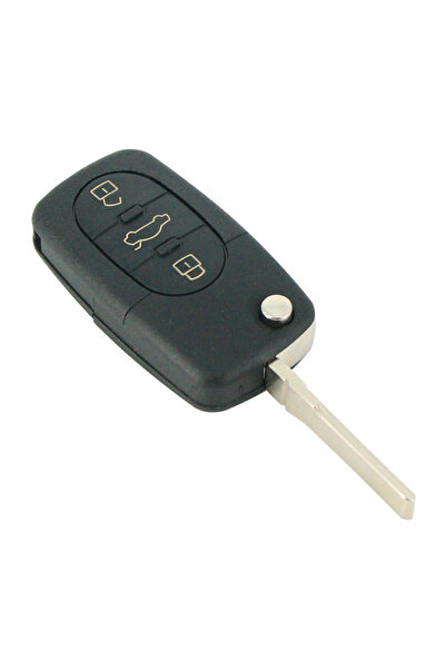 globiz Carcasa cheie tip briceag Audi, model cu cu 3 butoane, pentru baterie ...