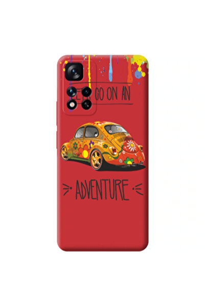 Other Xiaomi Redmi Note 11 Pro 5G Adventure Red Colored Silicone TPU Θήκη