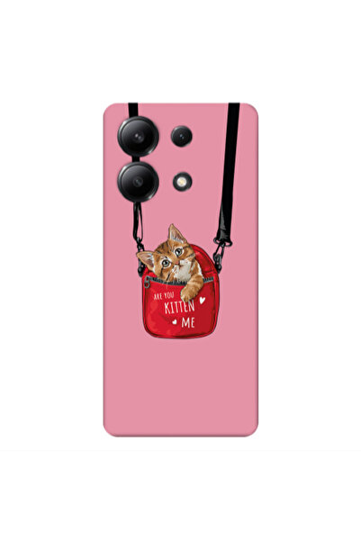 Other Xiaomi Redmi Note 13 4G Kitten Me Pink Colored Silicone TPU Θήκη