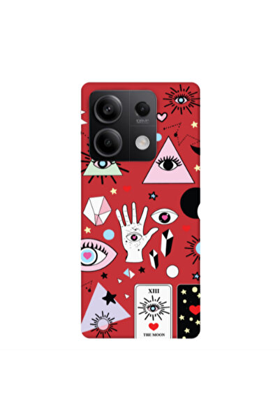 Other Xiaomi Redmi Note 13Pro 5G Pyramid eyes Red Colored Silicone TPU Θήκη