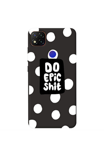 Other Xiaomi Redmi 9c Do Epic Shit Black Colored Silicone TPU Θήκη