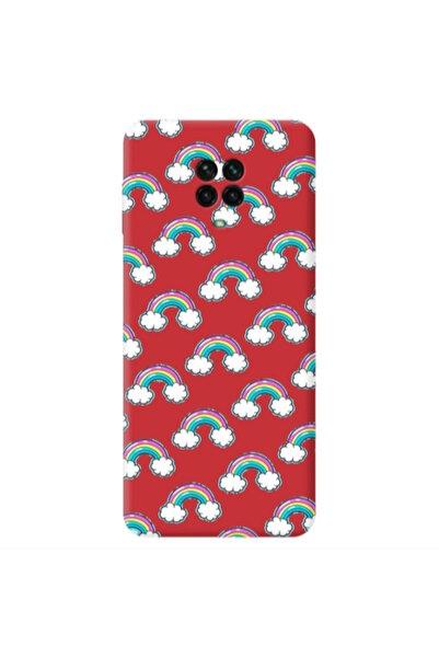 Other Xiaomi Redmi Note 9 Pro Cute rainbows Red Colored Silicone TPU Θήκη