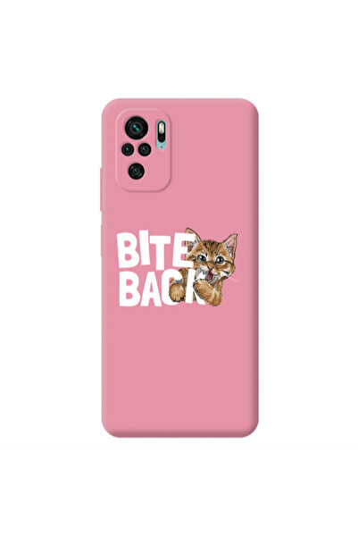 Other Xiaomi Redmi Note 10S bitte back cat Pink Colored Silicone TPU Θήκη
