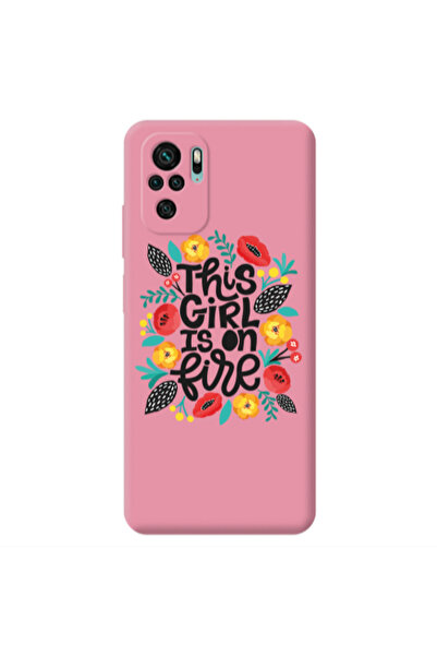 Other Xiaomi Redmi Note 10S This Girl Pink Colored Silicone TPU Θήκη