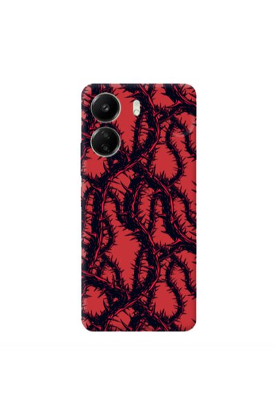 Other Xiaomi Redmi 13C Prickly ivy Red Colored Silicone TPU Θήκη