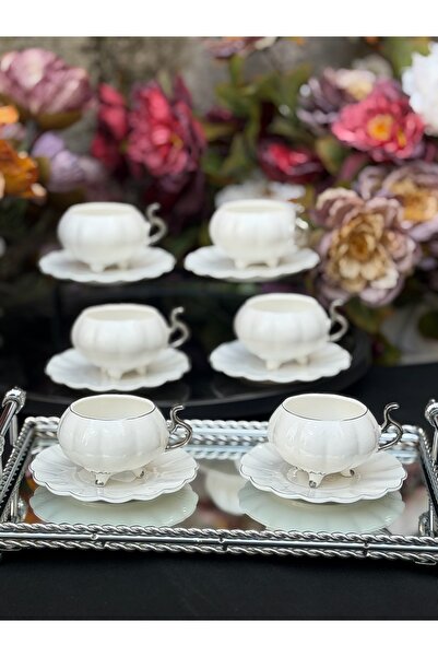 Ulus Home 6-Person Porcelain Acar Britton Coffee Cup Set