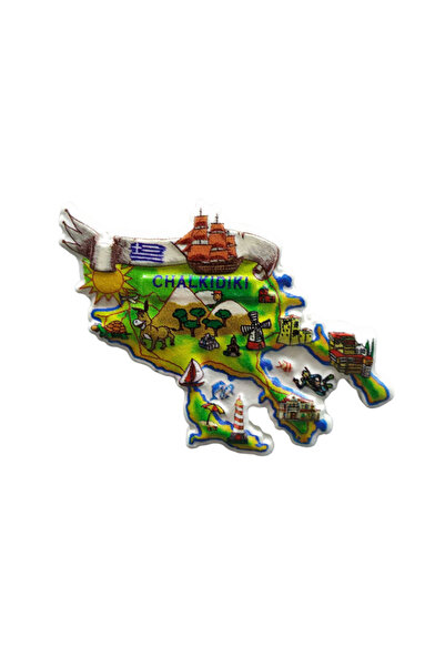 Tradesor Tουριστικό μαγνητάκι Souvenir - Σετ 12pcs - Chalkidiki - 678309