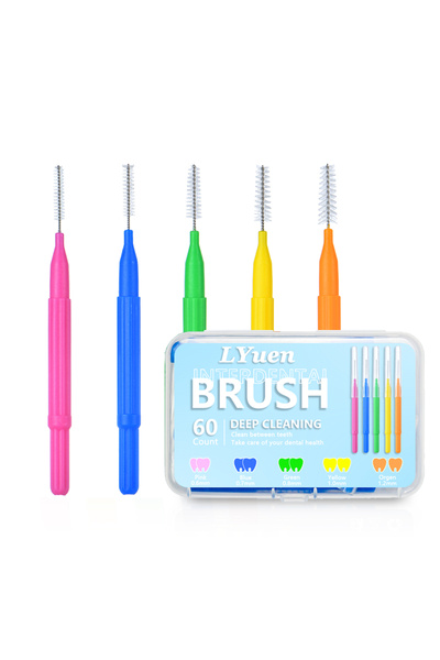 Choice3 12 pieces per color 5 Sizes Orthodontic Interdental Brushes , 60Pcs E...