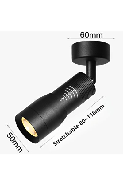 Choice3 7W 3000K Black Adjustable 5°~60° Narrow Beam Angle Black White LED Fo...