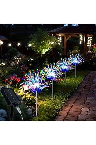 Choice6 6Groundingx80-480LED Color 4/5/6Pack 480LED Solar Firework Lights Out...