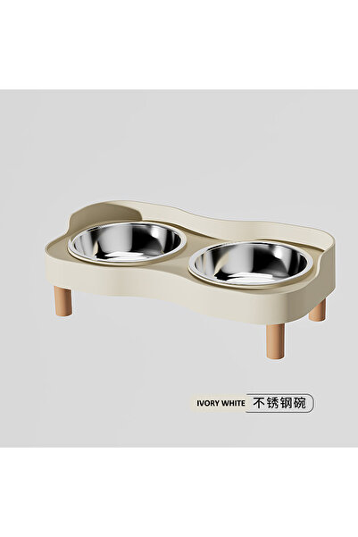 choice2 Ivory White Dopamine Colorful Elevated Pet Feeder Cat Dog Pets Fashio...