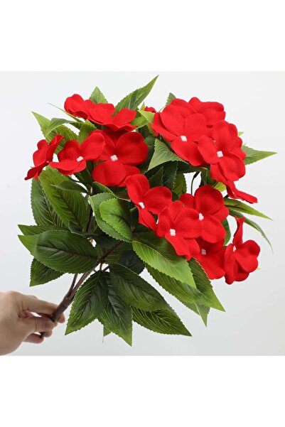 Choice3 1pcs Red 1/2/6PCS Artificial Flowers, Realistic Faux Balsam, Lifelike...
