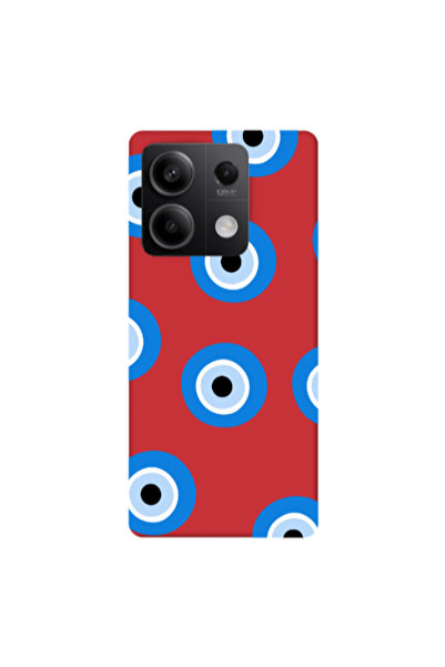 Other Xiaomi Redmi Note 13 5G Evil eyes beads Red Colored Silicone TPU Θήκη