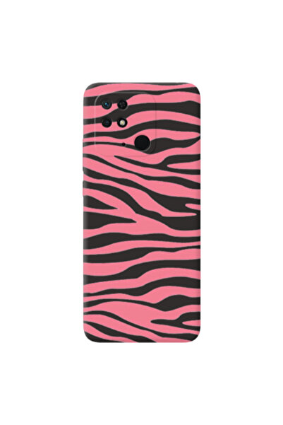 Other Xiaomi Redmi 10C Pink Zebra Black Colored Silicone TPU Θήκη