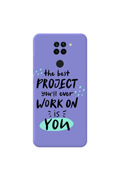 Other Xiaomi Redmi Note 9 The Best Project Purple Colored Silicone TPU Θήκη