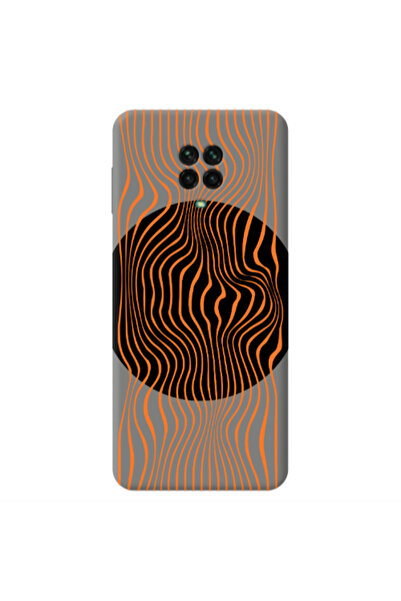 Other Xiaomi Redmi Note 9 Pro Trapezoidal lines Grey Colored Silicone TPU Θήκη
