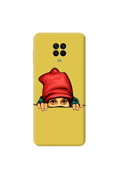 Other Xiaomi Redmi Note 9 Pro Hidden Girl Yellow Colored Silicone TPU Θήκη