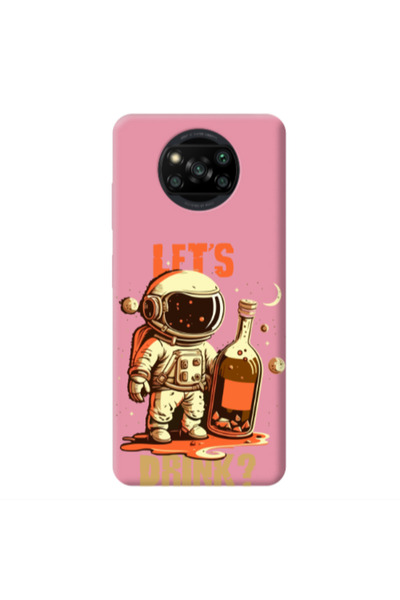 Other Xiaomi Poco X3 Pro Lets drink Pink Colored Silicone TPU Θήκη