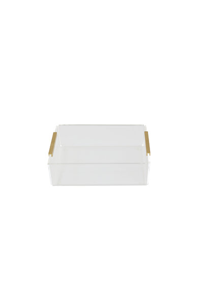 HİD DESIGN ATELIER Brass Flat Handle Plexy Organizer Towel Holder