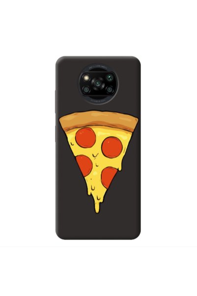 Other Xiaomi Poco X3 /X3 Pro Pizza Slice Black Colored Silicone TPU Θήκη