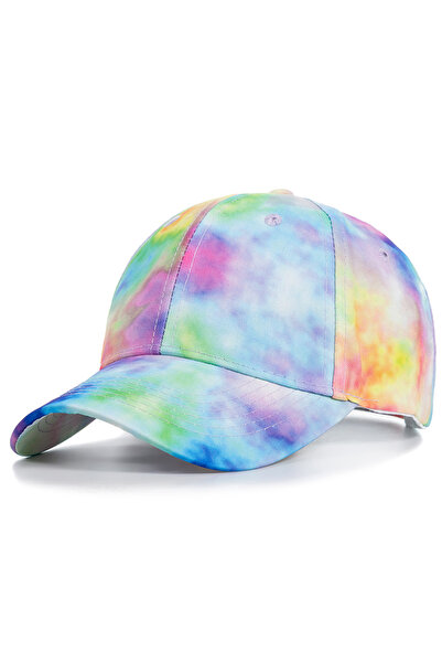 Choice3 54cm-60cm Green New Fashion Women Tie Dye Cap Multicolor Irregular Pr...
