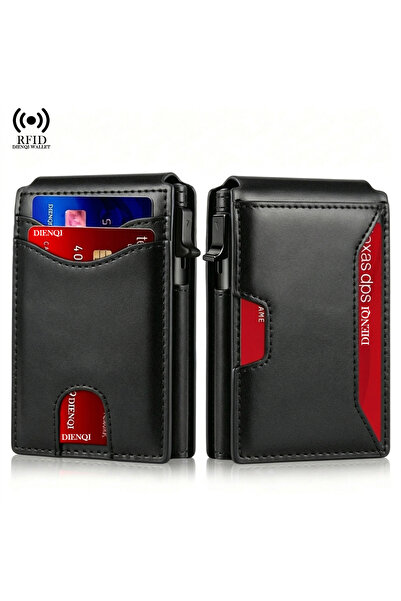 choice2 Black Carbon Fiber Rfid Holder Men Wallets Anti Theft Slim Thin Walle...
