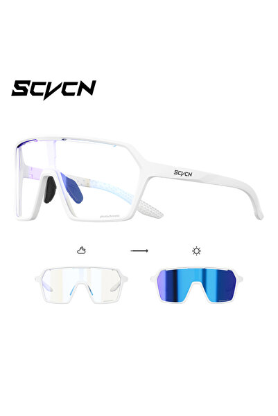 Choice4 نظارات شمسية فوتوكرومية زرقاء-05 SCVCN للرجال والنساء، نظارات ركوب ال...