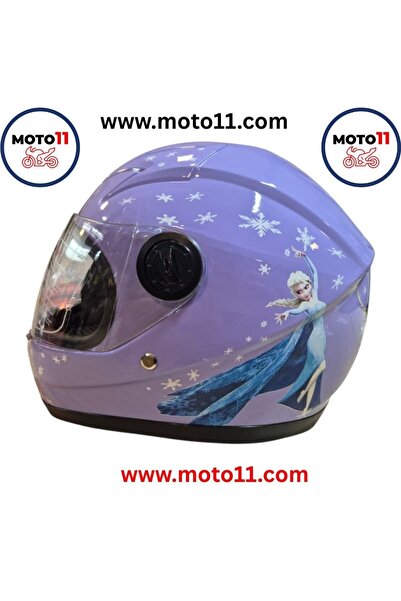 WOSEN Lila Elsa Kız Çocuk Kaskı | Moto11
